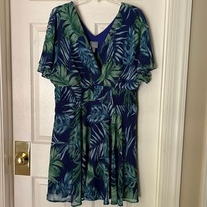 RABBIT PALM LEAVES DRESS
